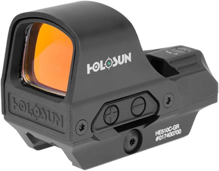 HOLOSUN HE510C-GR / HS510C Multi-Reticle 2 MOA Dot & 65 MOA Circle Open Reflex Sight