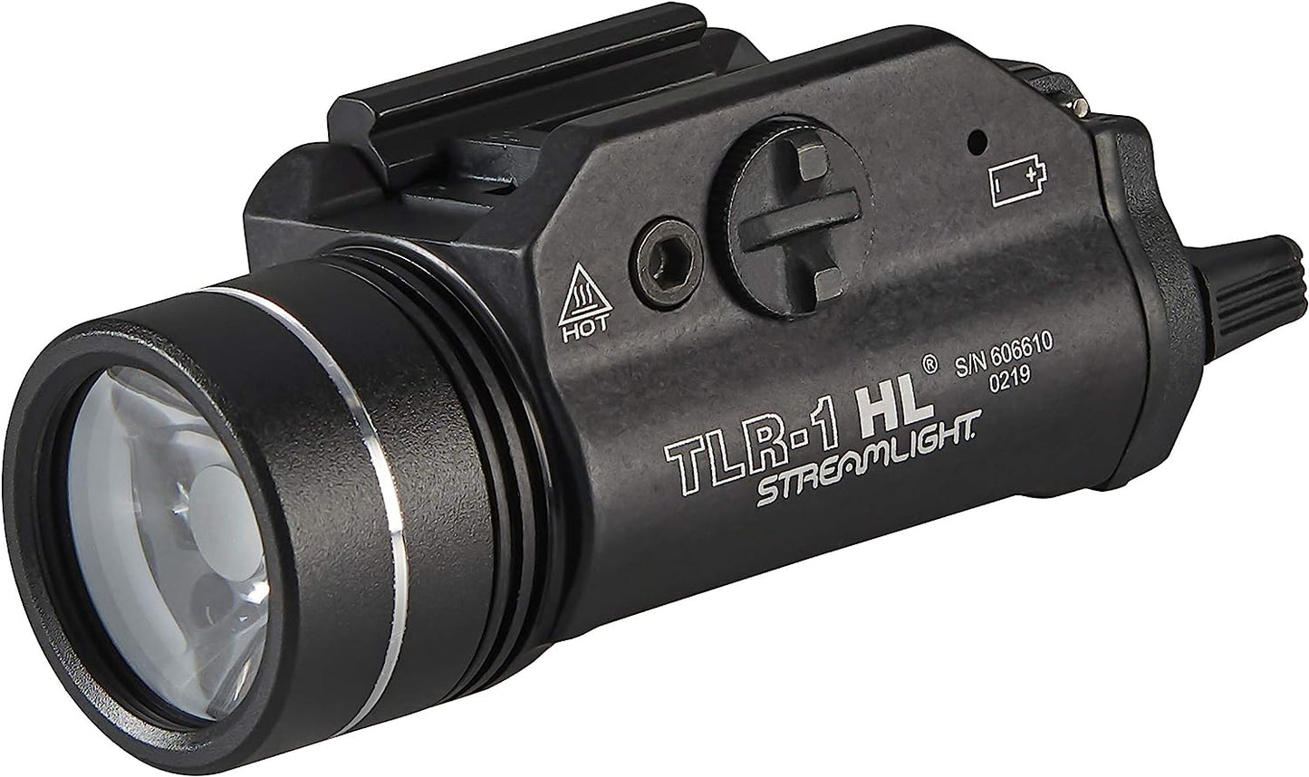 Streamlight 69260 TLR-1 HL 1000-Lumen Weapon Light with Rail Locating Keys ,Black