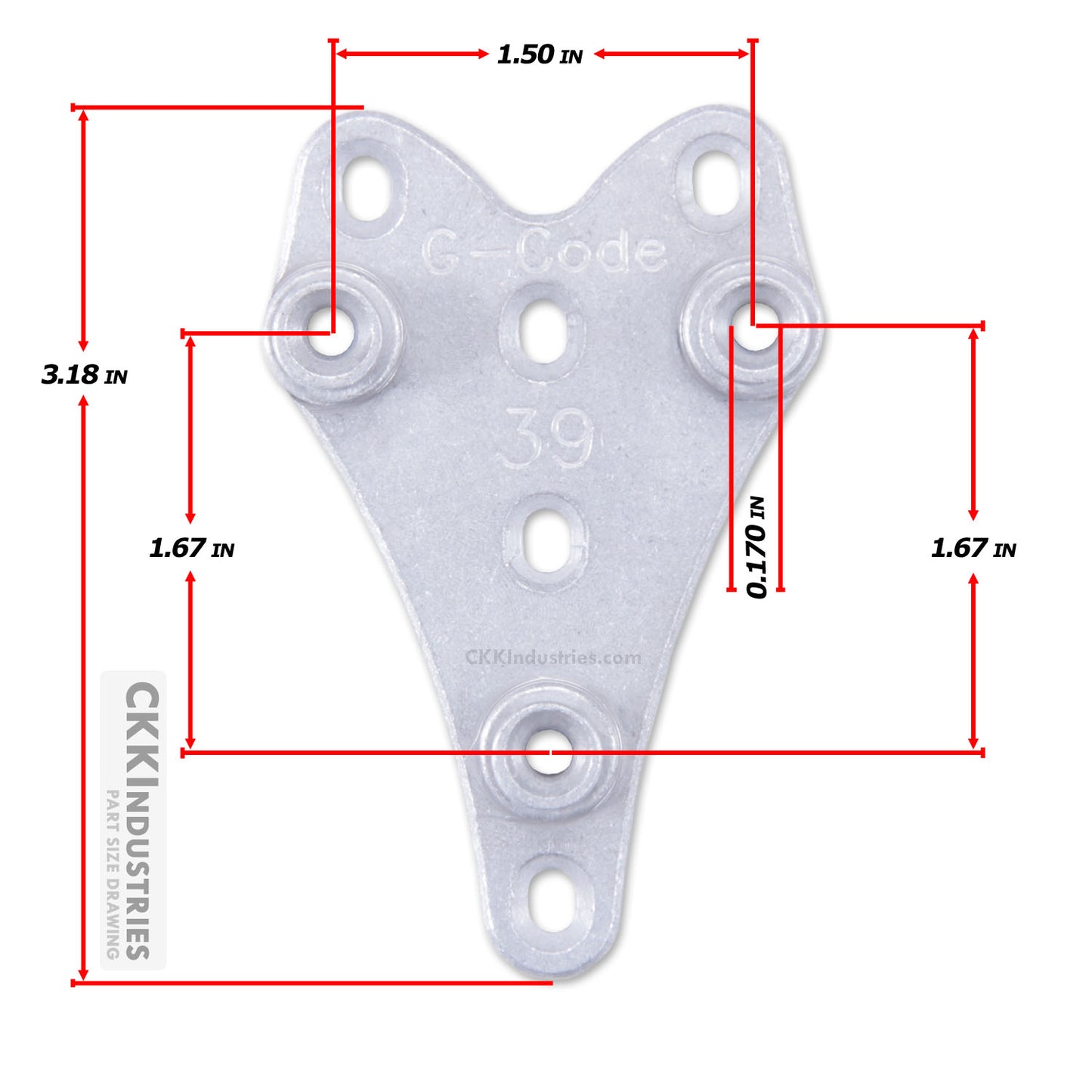 RTI 39 Hanger - G-CODE - (for all GHS series Holsters) - Universal - (w/Mounting Hardware)